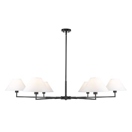 Le Lien¨̮·⑅@‼️ Z-Lite Leila Chandelier, 6-Light, 63 In.W x 10.75 In.H, Matte